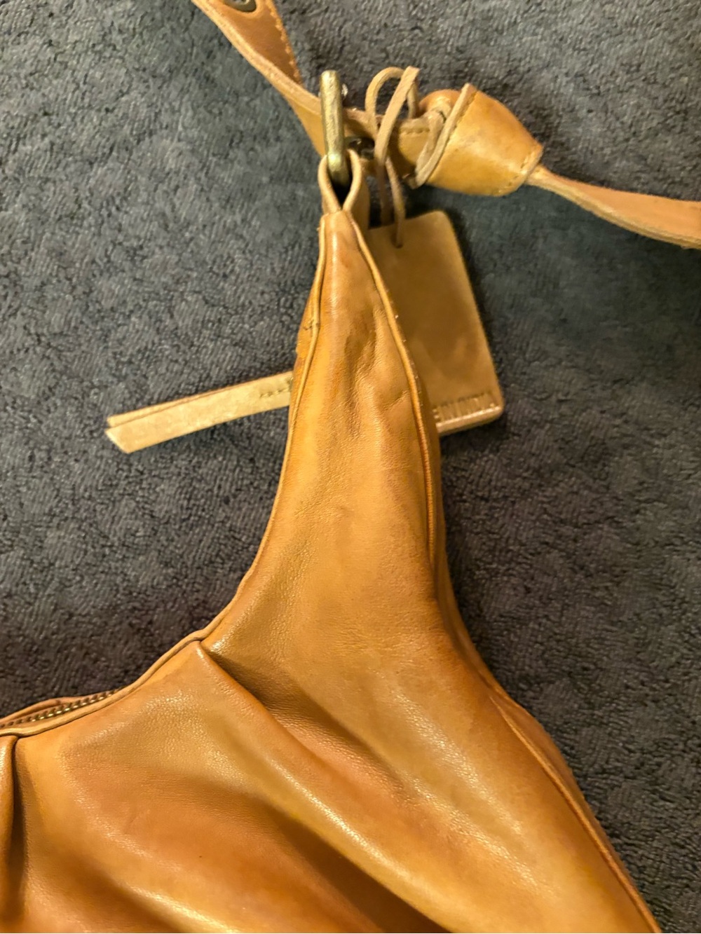 ROAN by Bed Stu Cognac/Brown Leather Shoulder Bag - Picture 9 of 14